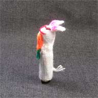 商品番号(ZFD041):指人形・ペルー[ウサギ]