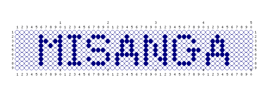 編みこみ文字ミサンガの製作図の作成