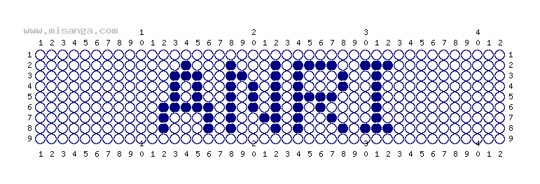 編みこみ文字ミサンガ製作図：ANRI