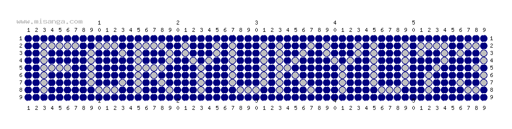 編みこみ文字ミサンガ製作図：FCRYUKYU73