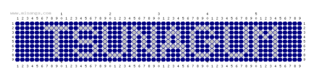編みこみ文字ミサンガ製作図：TSUNAGUM