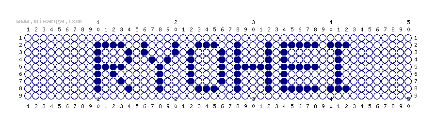 編みこみ文字ミサンガ製作図：RYOHEI