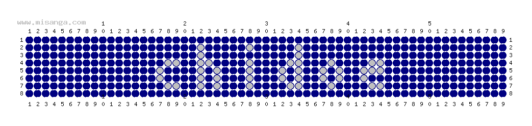 編みこみ文字ミサンガ製作図：SHIDOU