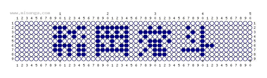 編みこみ文字ミサンガ製作図：稲岡蒼斗