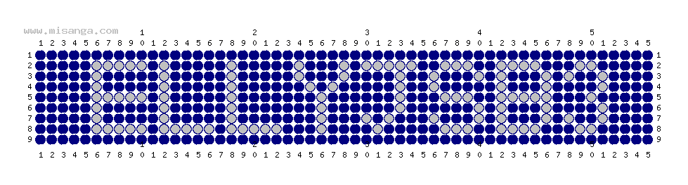 編みこみ文字ミサンガ製作図：ELLYJSB3