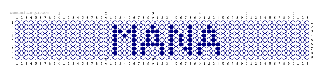 編みこみ文字ミサンガ製作図：MANA