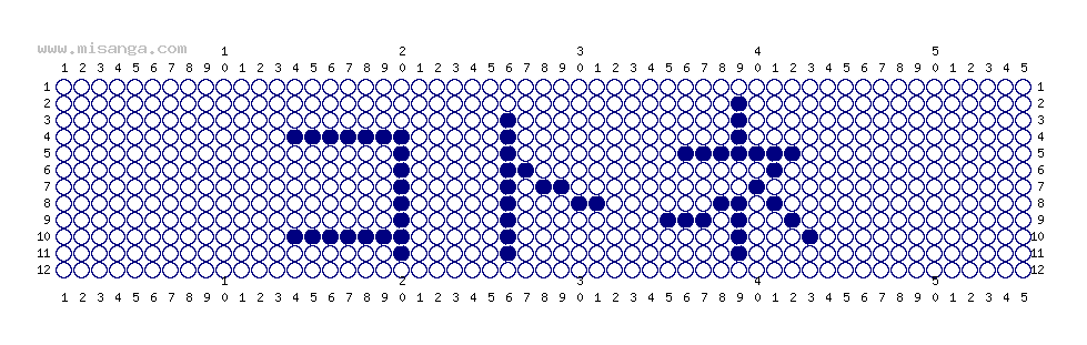 編みこみ文字ミサンガ製作図：コトネ