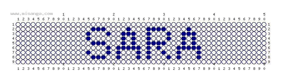 編みこみ文字ミサンガ製作図：SARA