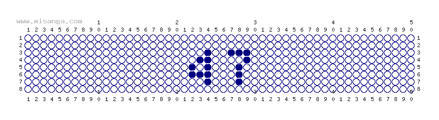 編みこみ文字ミサンガ製作図：47