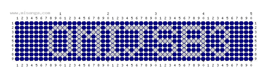 編みこみ文字ミサンガ製作図：OMIJSB3
