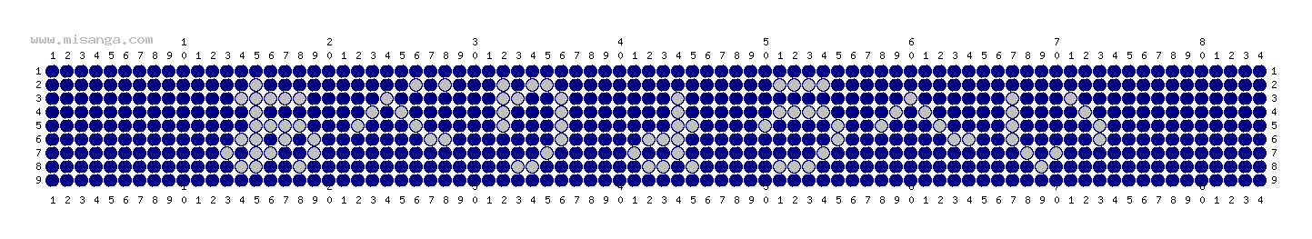 編みこみ文字ミサンガ製作図：あべりょうへい