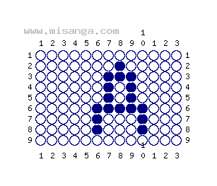 編みこみ文字ミサンガ製作図：A