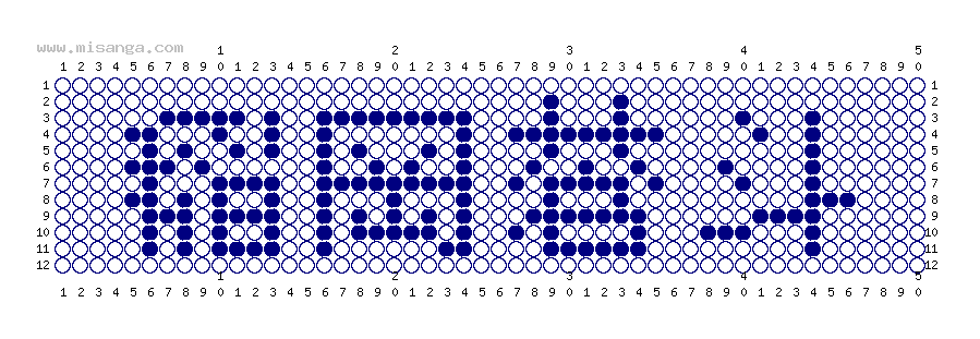 編みこみ文字ミサンガ製作図：稲岡蒼斗