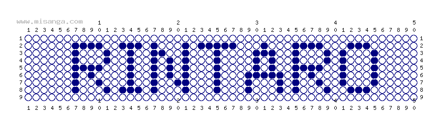編みこみ文字ミサンガ製作図：RINTARO