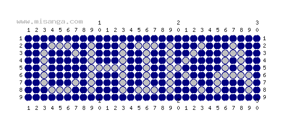編みこみ文字ミサンガ製作図：CHIKA