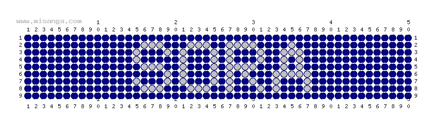 編みこみ文字ミサンガ製作図：SORA