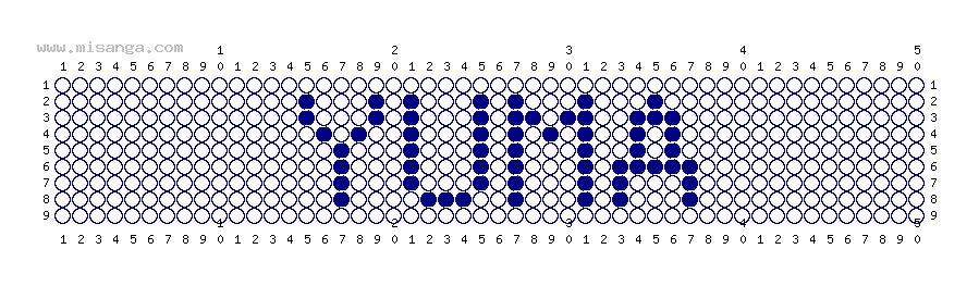 編みこみ文字ミサンガ製作図：YUMA