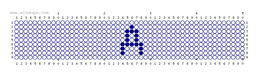編みこみ文字ミサンガ製作図：A