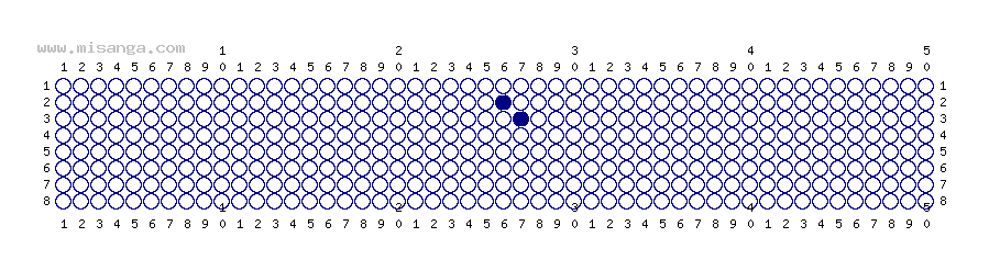 編みこみ文字ミサンガ製作図：P