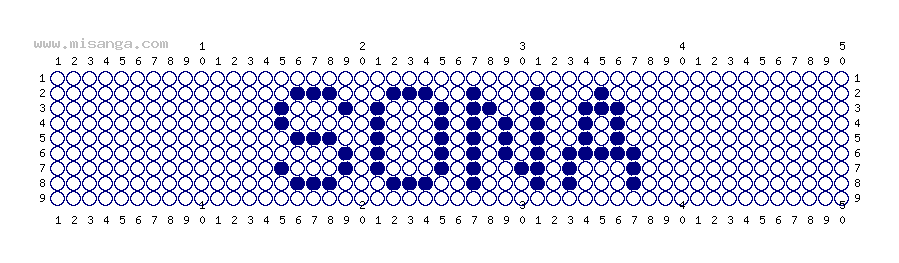 編みこみ文字ミサンガ製作図：SONA