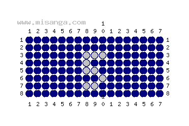編みこみ文字ミサンガ製作図：5