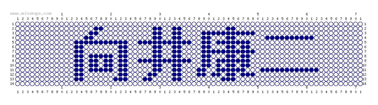 編みこみ文字ミサンガ製作図：向井康二