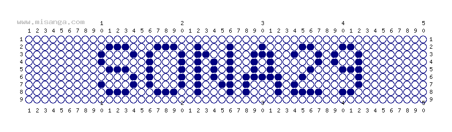 編みこみ文字ミサンガ製作図：SONA29