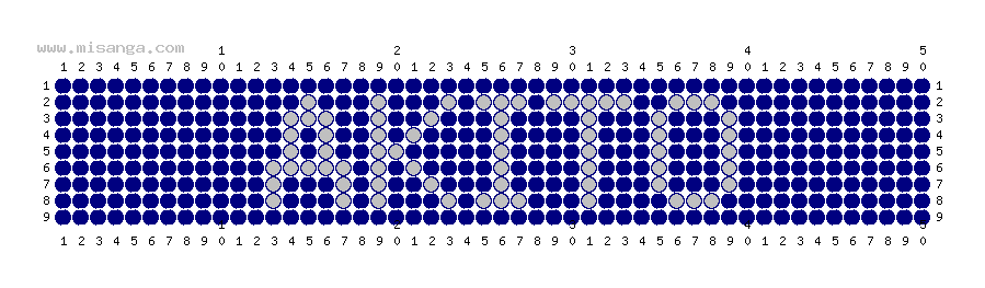 編みこみ文字ミサンガ製作図：AKITO