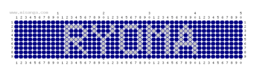 編みこみ文字ミサンガ製作図：RYOMA