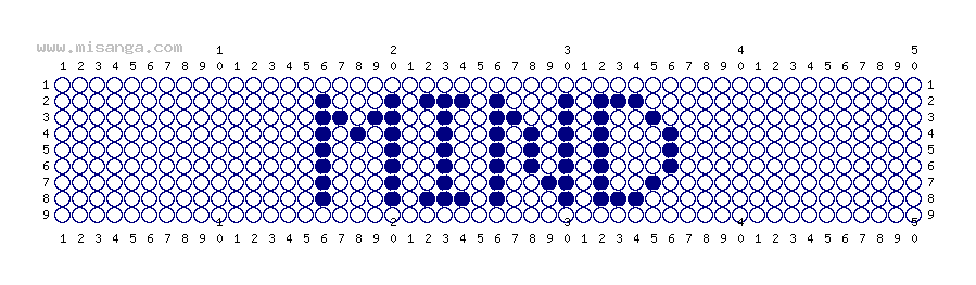 編みこみ文字ミサンガの製作図の作成