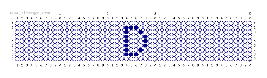 編みこみ文字ミサンガ製作図：D