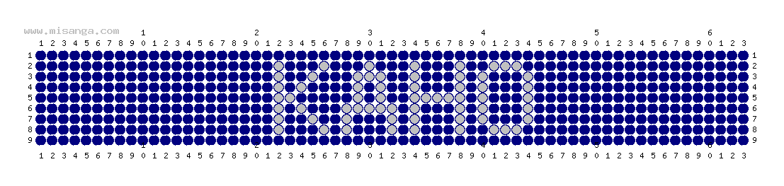 編みこみ文字ミサンガ製作図：KAHO