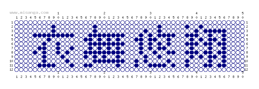 編みこみ文字ミサンガ製作図：衣舞悠翔