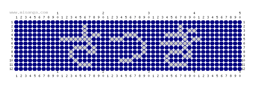 編みこみ文字ミサンガ製作図：さつき
