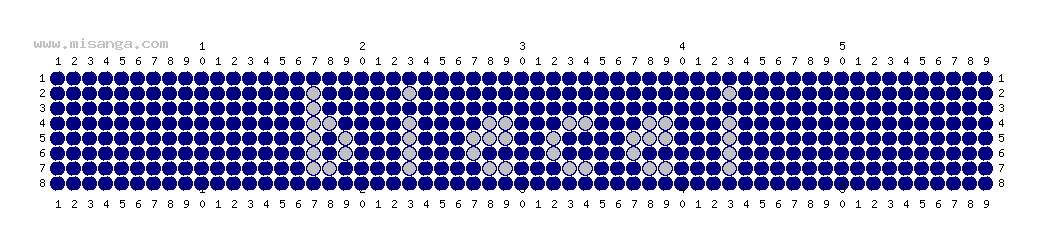 編みこみ文字ミサンガ製作図：RYUSEI