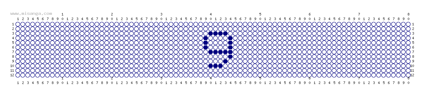 編みこみ文字ミサンガ製作図：９