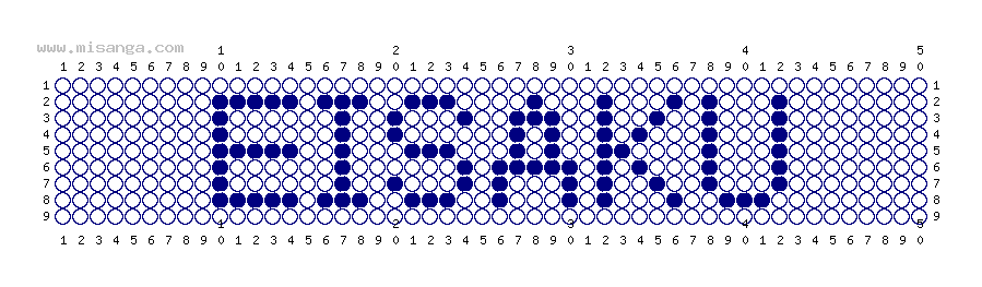 編みこみ文字ミサンガ製作図：EISAKU