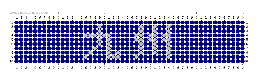 編みこみ文字ミサンガ製作図：九州