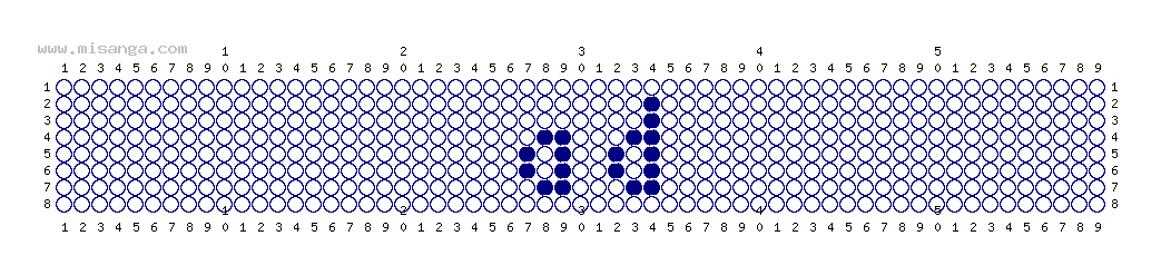 編みこみ文字ミサンガ製作図：AT