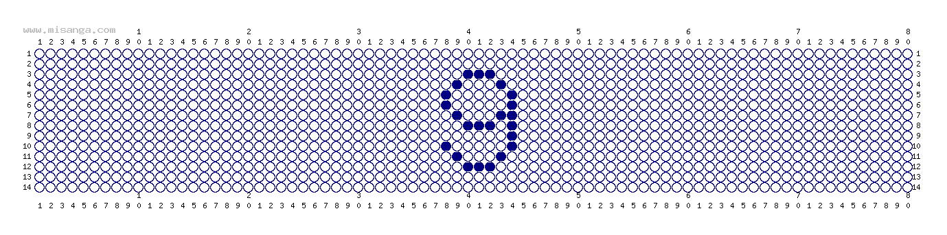 編みこみ文字ミサンガ製作図：９