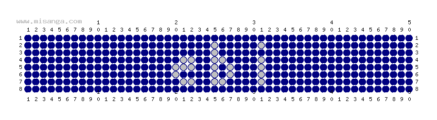 編みこみ文字ミサンガ製作図：ERI