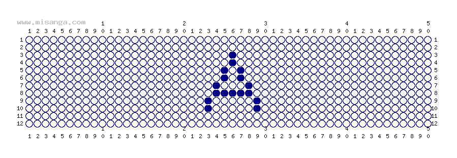編みこみ文字ミサンガ製作図：A