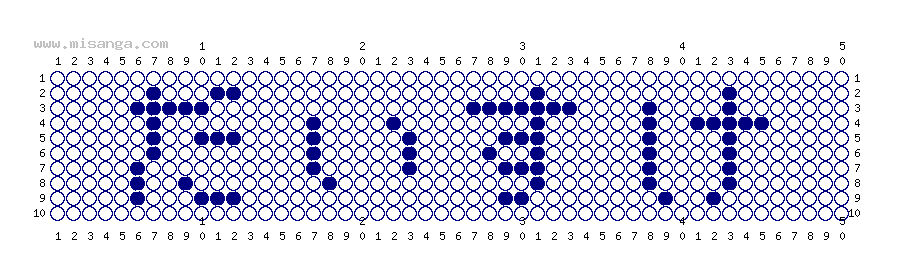 編みこみ文字ミサンガ製作図：だいすけ