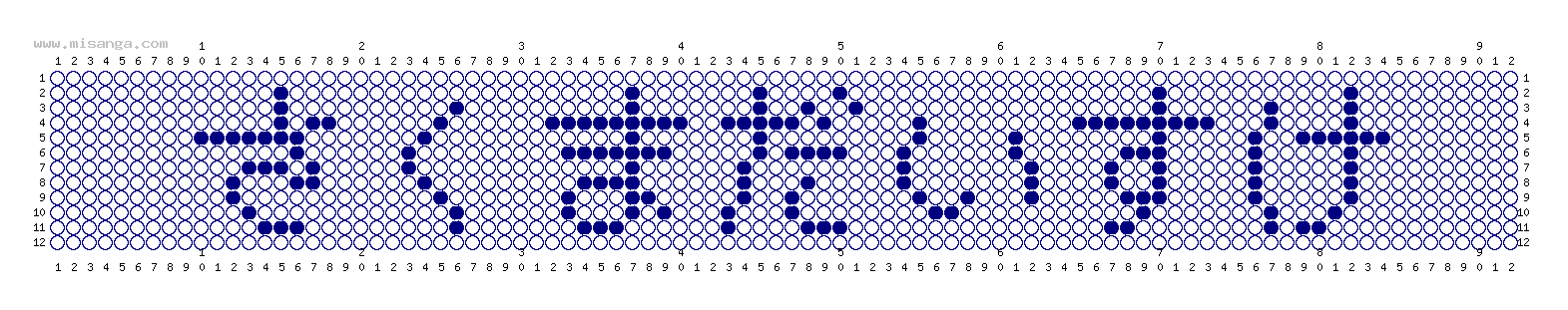 編みこみ文字ミサンガ製作図：さくまだいすけ