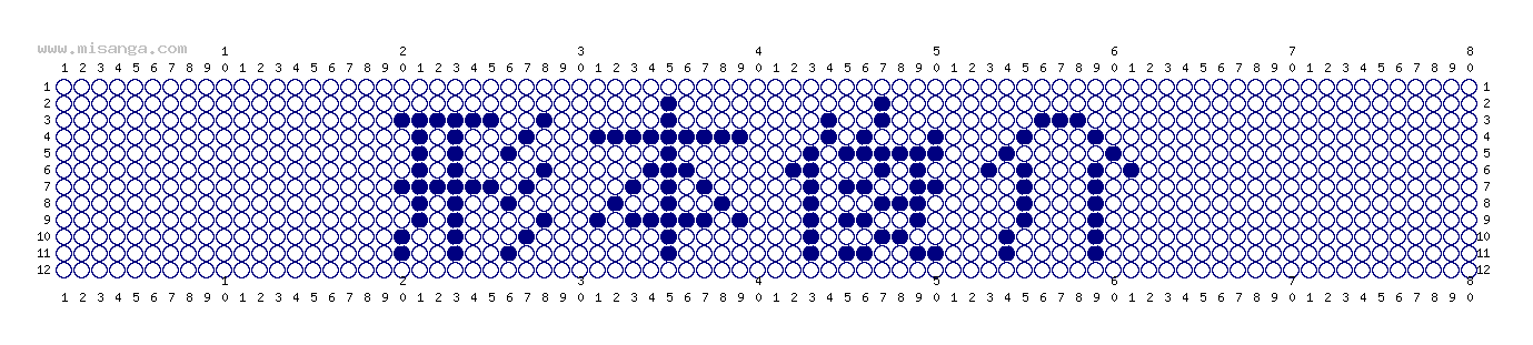 編みこみ文字ミサンガ製作図：形本俊介