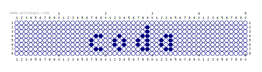 編みこみ文字ミサンガ製作図：SOTA