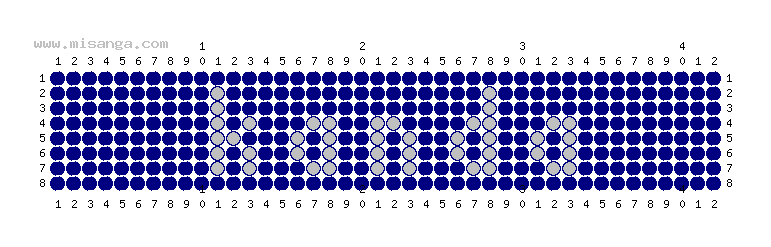 編みこみ文字ミサンガ製作図：KANTA