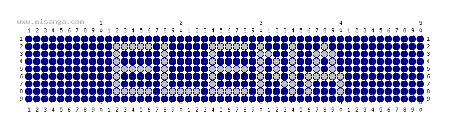 編みこみ文字ミサンガ製作図：ELENA