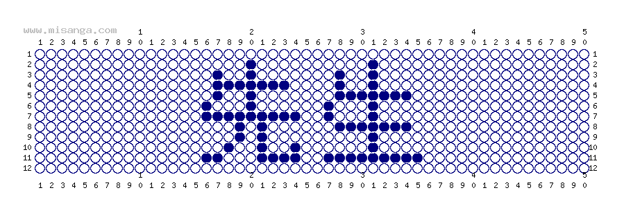 編みこみ文字ミサンガ製作図：先生