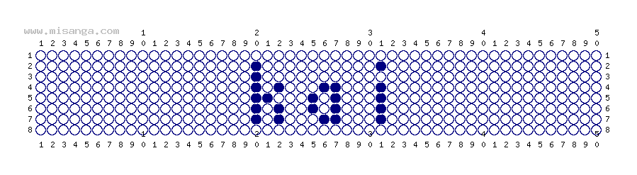 編みこみ文字ミサンガ製作図：KAI